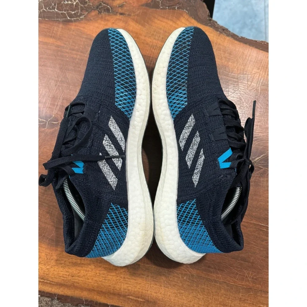 Adidas Pureboost  Cushioning Men's Running Shoes Size‎ 10.5 – Black/Blue